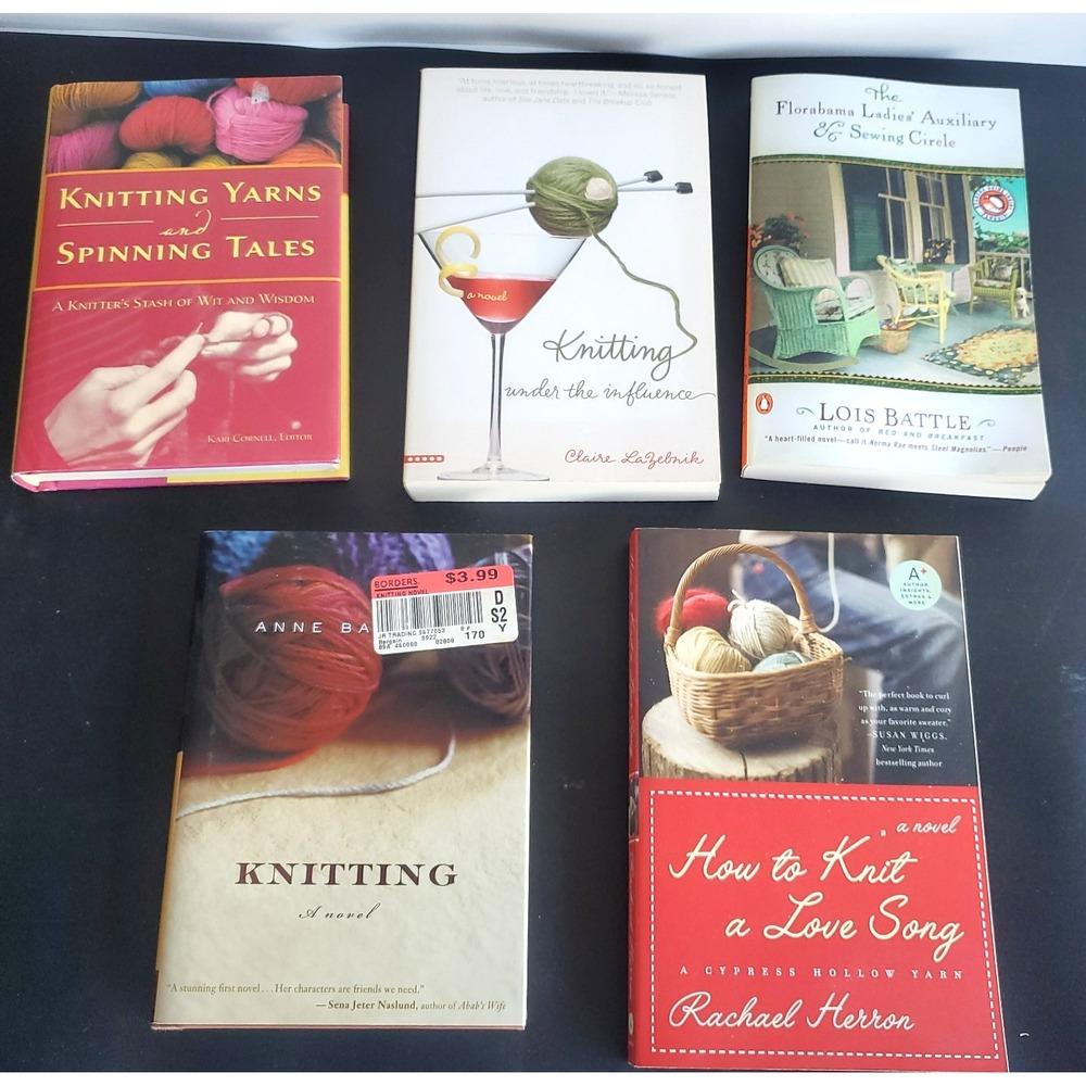 Knitting Under the Influence Paperback LaZebnik Claire Battle Lot of 5‎ Novels